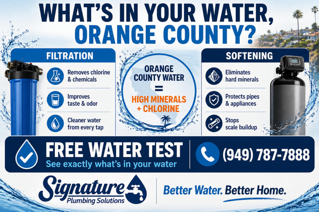 Water Filtration Orange County | Whole House Softener & Free Water Test